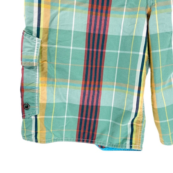 American Eagle Shorts Men’s 10" Classic Board Shorts Swim Trunks Plaid Waist 33 - Picture 7 of 12